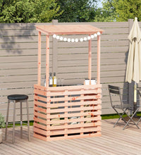 Gartenbar mit Dach 112,5x57x195,5 cm Massivholz Kiefer