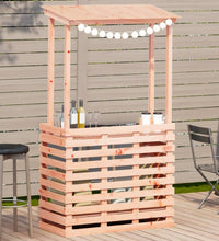 Gartenbar mit Dach 112,5x57x195,5 cm Massivholz Kiefer