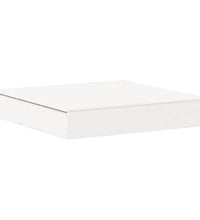 Sandkasten mit Deckel Weiß 111x111x19,5 cm Massivholz Kiefer