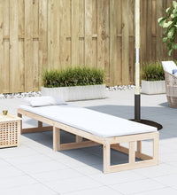 2-in-1 Gartensofa Verlängerbar Massivholz Kiefer