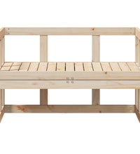 2-in-1 Gartensofa Verlängerbar Massivholz Kiefer