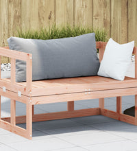 2-in-1 Gartensofa Verlängerbar Massivholz Douglasie