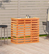 Gartenbar Wachsbraun 113,5x50x103 cm Massivholz Kiefer