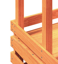 Gartenbar mit Dach Braun 112,5x57x195,5 cm Massivholz Kiefer