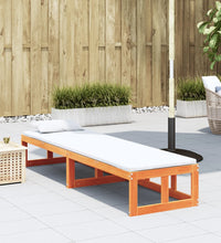 2-in-1 Gartensofa Verlängerbar Wachsbraun Massivholz Kiefer