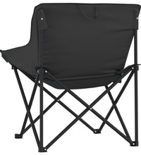 Campingstühle 2 Stk. mit Tasche Klappbar Schwarz