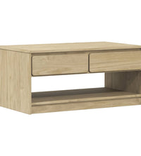 Couchtisch SAUDA Eiche-Optik 99x55x45 cm Massivholz Kiefer