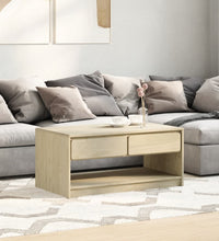 Couchtisch SAUDA Eiche-Optik 99x55x45 cm Massivholz Kiefer