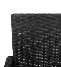 Garten-Barhocker 2 Stk. Schwarz Poly Rattan