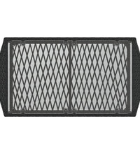 4-tlg. Garten-Sofagarnitur mit Kissen Schwarz Poly Rattan