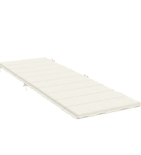 Sonnenliegen-Auflage Melange Creme 186x58x3 cm Stoff