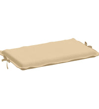 Sonnenliegen-Auflage Melange Beige 186x58x3 cm Stoff