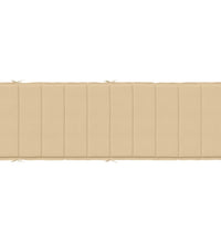 Sonnenliegen-Auflage Melange Beige 186x58x3 cm Stoff