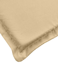 Sonnenliegen-Auflage Melange Beige 186x58x3 cm Stoff