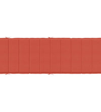 Sonnenliegen-Auflage Melange Rot 186x58x3 cm Stoff