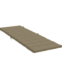 Sonnenliegen-Auflage Melange Taupe 186x58x3 cm Stoff