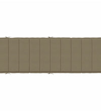 Sonnenliegen-Auflage Melange Taupe 186x58x3 cm Stoff