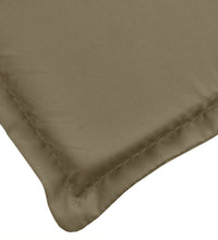 Sonnenliegen-Auflage Melange Taupe 186x58x3 cm Stoff