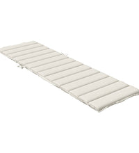 Sonnenliegen-Auflage Melange Creme 200x50x4 cm Stoff