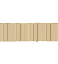 Sonnenliegen-Auflage Melange Beige 200x50x4 cm Stoff