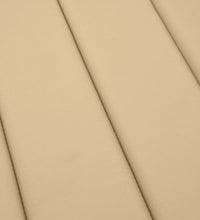 Sonnenliegen-Auflage Melange Beige 200x50x4 cm Stoff