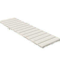 Sonnenliegen-Auflage Melange Creme 200x60x4 cm Stoff