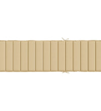 Sonnenliegen-Auflage Melange Beige 200x60x4 cm Stoff