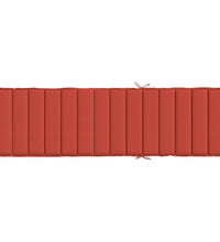 Sonnenliegen-Auflage Melange Rot 200x60x4 cm Stoff