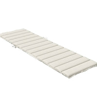 Sonnenliegen-Auflage Melange Creme 200x70x4 cm Stoff