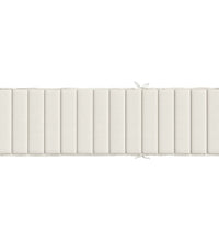 Sonnenliegen-Auflage Melange Creme 200x70x4 cm Stoff