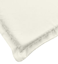 Sonnenliegen-Auflage Melange Creme 200x70x4 cm Stoff