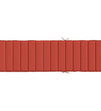 Sonnenliegen-Auflage Melange Rot 200x70x4 cm Stoff