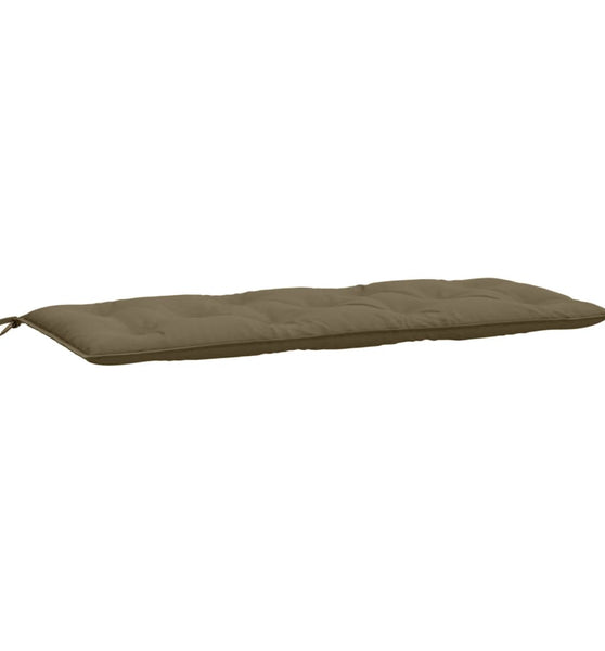 Gartenbank-Auflage Melange Taupe 120x50x7 cm Stoff