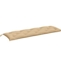 Gartenbank-Auflage Melange Beige 150x50x7 cm Stoff