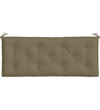 Gartenbank-Auflagen 2 Stk. Melange Taupe 120x50x7 cm Stoff