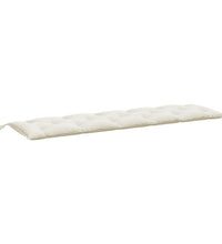 Gartenbank-Auflagen 2 Stk. Melange Creme 180x50x7 cm Stoff