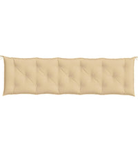 Gartenbank-Auflagen 2 Stk. Melange Beige 180x50x7 cm Stoff