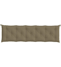 Gartenbank-Auflagen 2 Stk. Melange Taupe 180x50x7 cm Stoff