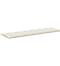 Gartenbank-Auflagen 2 Stk. Melange Creme 200x50x7 cm Stoff