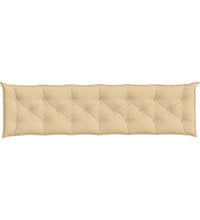 Gartenbank-Auflagen 2 Stk. Melange Beige 200x50x7 cm Stoff