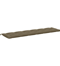 Gartenbank-Auflagen 2 Stk. Melange Taupe 200x50x7 cm Stoff