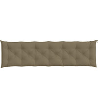 Gartenbank-Auflagen 2 Stk. Melange Taupe 200x50x7 cm Stoff