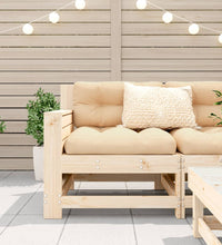 Gartensofa mit Armlehne 69x62x70,5 cm Massivholz Kiefer