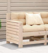 Gartensofa mit Armlehne 69x62x70,5 cm Massivholz Kiefer