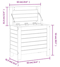 Gartenhocker 62x31,5x52 cm Kiefernholz Imprägniert