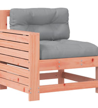 Gartensofa mit Armlehne und Kissen Massivholz Douglasie