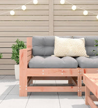 Gartensofa mit Armlehne und Kissen Massivholz Douglasie