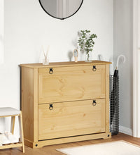 Schuhschrank Corona 99x32x85 cm Massivholz Kiefer