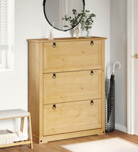 Schuhschrank Corona 99x32x124,5 cm Massivholz Kiefer