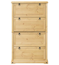 Schuhschrank Corona 99x32x163,5 cm Massivholz Kiefer